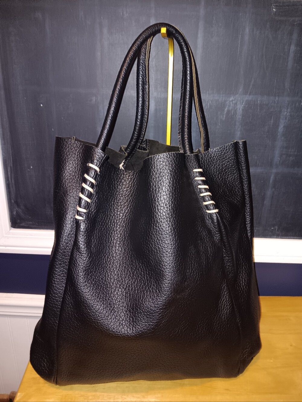 Unbranded Pebble Grain Large Leather Tote Bag